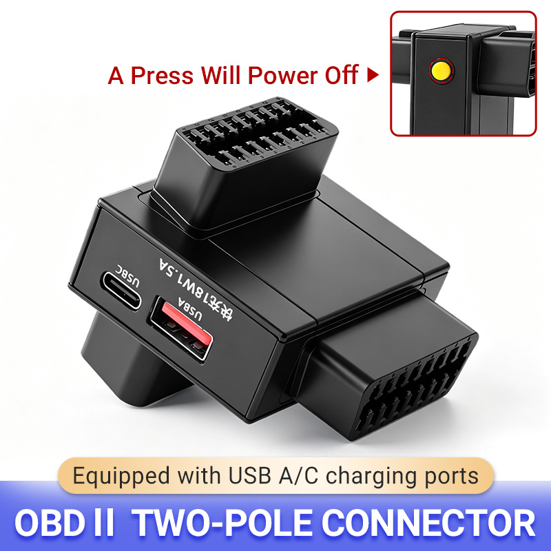 Car Diagnostic Tool - Adaptor Pemisah OBD2 1 ke 2