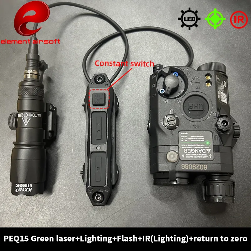 Timing Light Gun - Kit Baterai Element PEQ15 Senter M600C