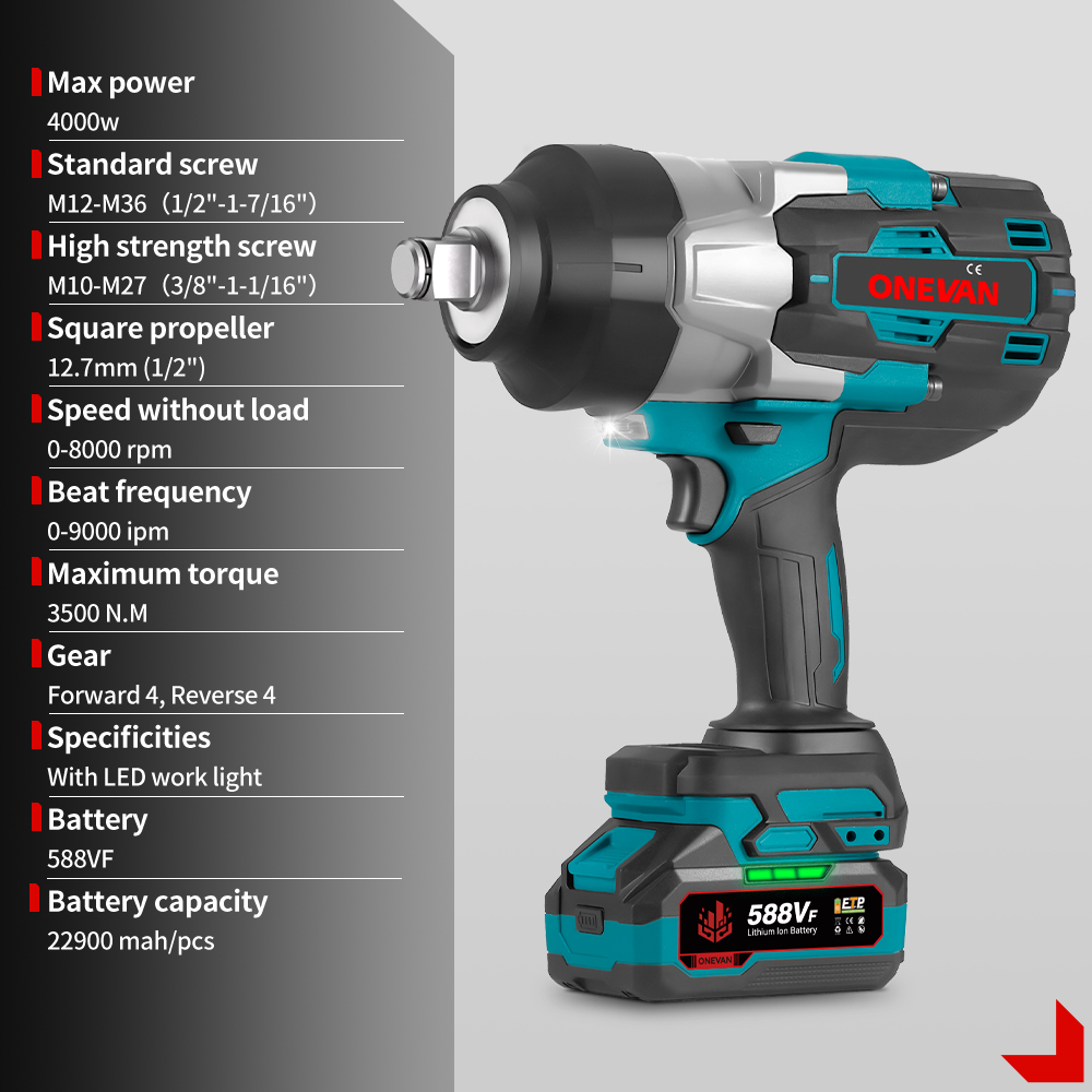Obeng Impack Elektrik 1000W Ta - Torque Wrench ulasan dan harga