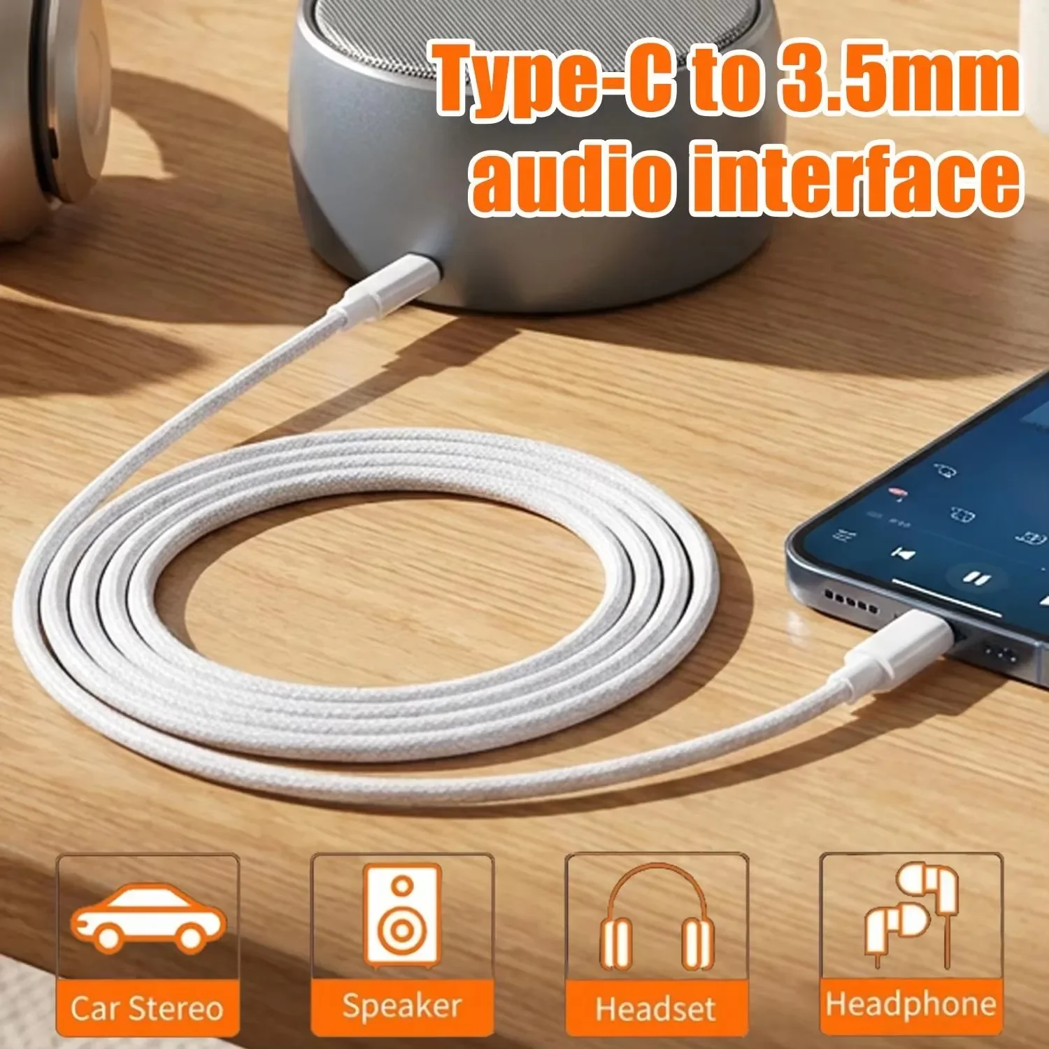 Kabel Audio AUX USB C ke 3,5 m - Car Jack ulasan dan harga